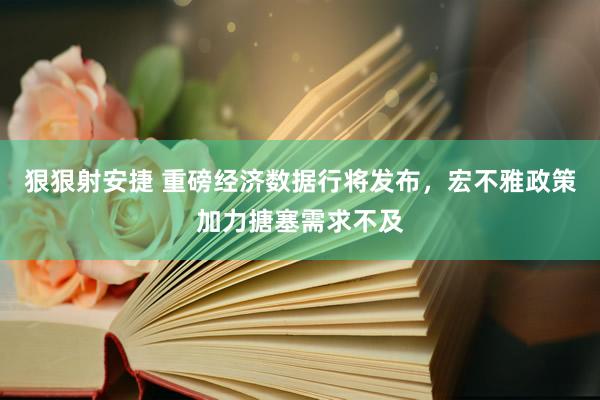 狠狠射安捷 重磅经济数据行将发布，宏不雅政策加力搪塞需求不及