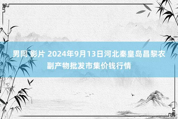 男同 影片 2024年9月13日河北秦皇岛昌黎农副产物批发市集价钱行情