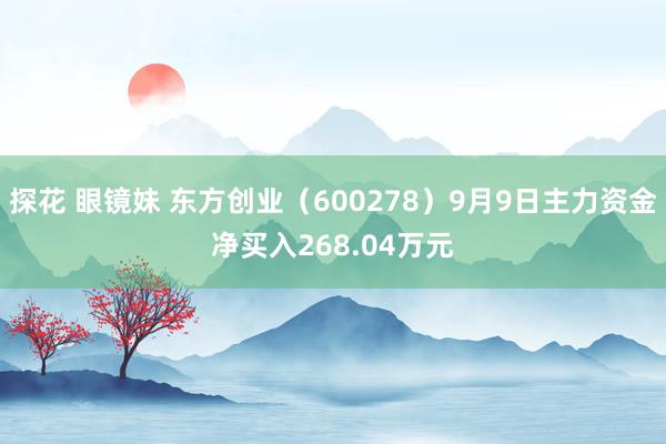 探花 眼镜妹 东方创业（600278）9月9日主力资金净买入268.04万元