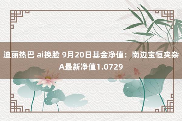 迪丽热巴 ai换脸 9月20日基金净值：南边宝恒夹杂A最新净值1.0729