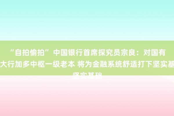 “自拍偷拍” 中国银行首席探究员宗良：对国有六大行加多中枢一级老本 将为金融系统舒适打下坚实基础