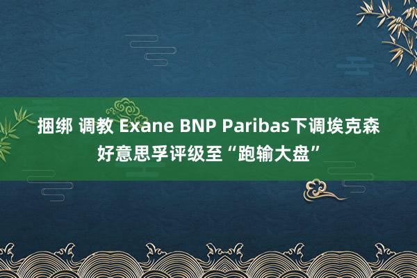 捆绑 调教 Exane BNP Paribas下调埃克森好意思孚评级至“跑输大盘”