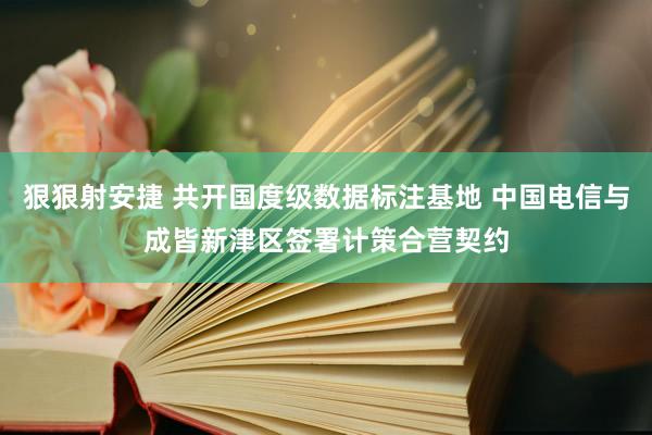 狠狠射安捷 共开国度级数据标注基地 中国电信与成皆新津区签署计策合营契约