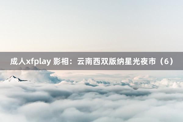 成人xfplay 影相：云南西双版纳星光夜市（6）