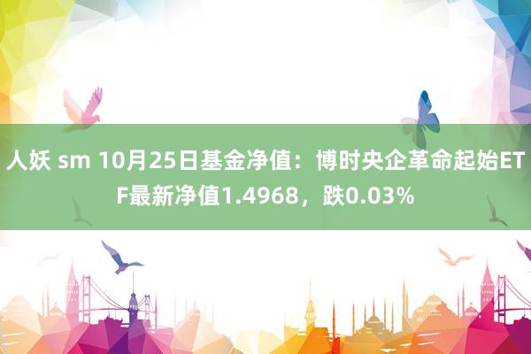 人妖 sm 10月25日基金净值：博时央企革命起始ETF最新净值1.4968，跌0.03%