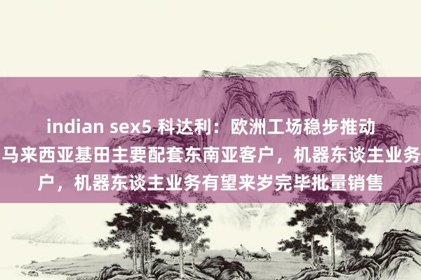 indian sex5 科达利：欧洲工场稳步推动，预期完毕营收增长，马来西亚基田主要配套东南亚客户，机器东谈主业务有望来岁完毕批量销售