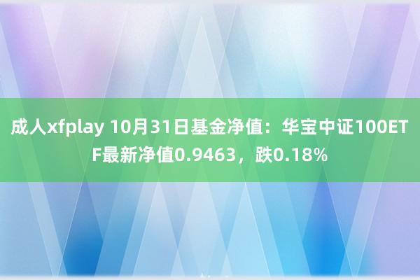 成人xfplay 10月31日基金净值：华宝中证100ETF最新净值0.9463，跌0.18%